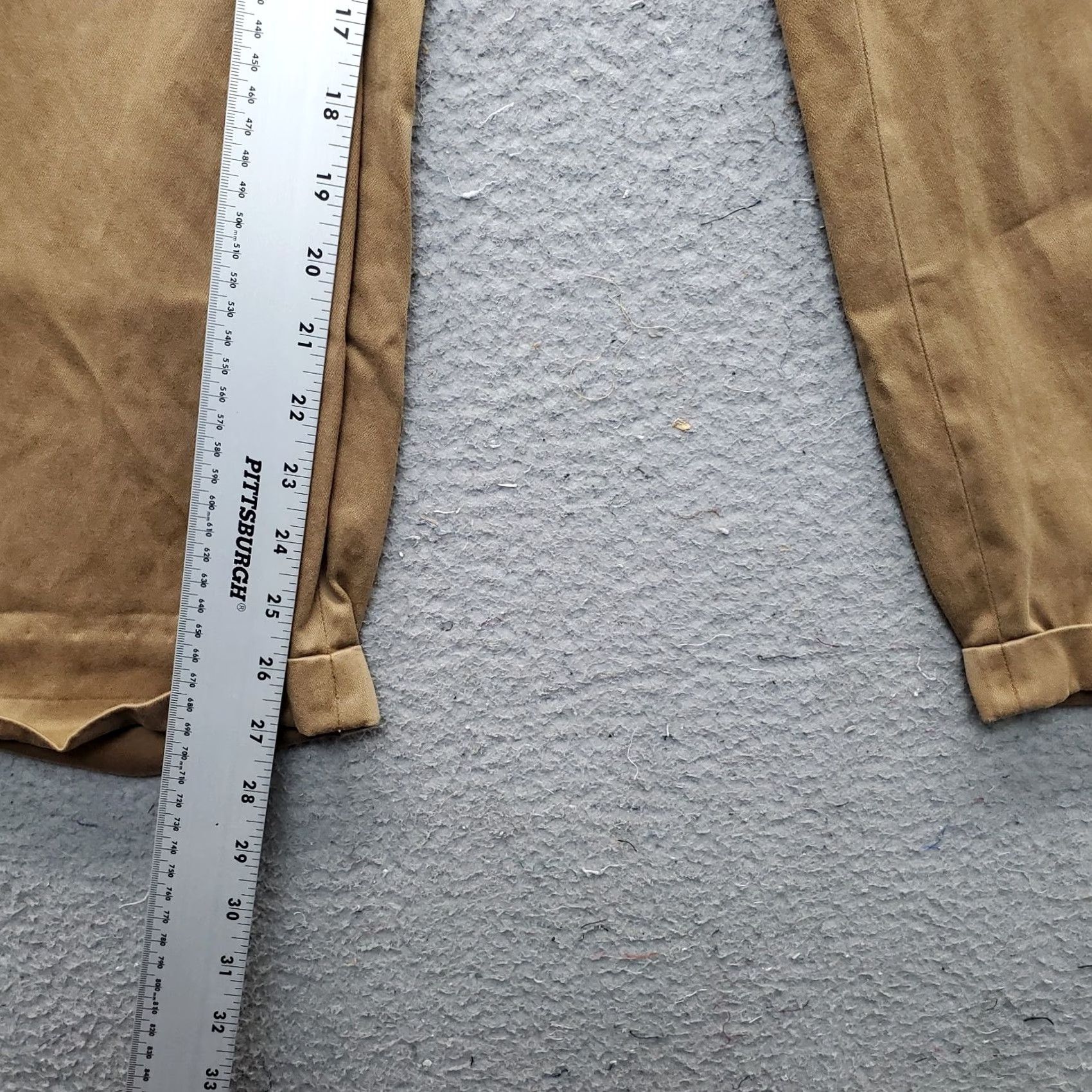 Ermenegildo Zegna Ermenegildo Zegna Chino Mens 40 Tan Classic Fit Cuffed Outdoor Straight Leg Pants Size US 40 / EU 56 - 4 Thumbnail