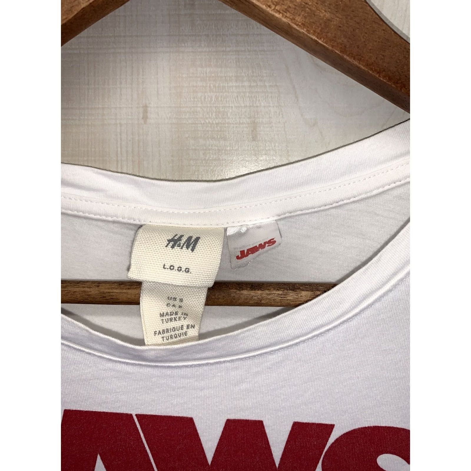 H&M VINTAGE Jaws GraphicT Shirt Womens Size S H & M 90s Repo Single Stitch-5827 Size S / US 4 / IT 40 - 3 Thumbnail