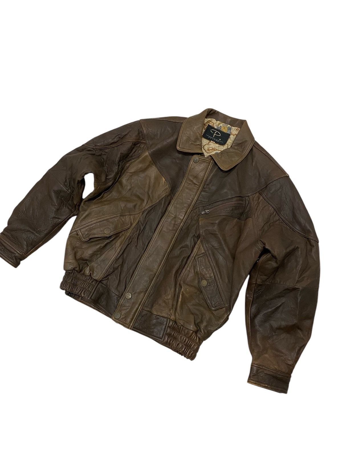 Buzz Rickson's × Genuine Leather Peleno Genuine Leather Bomber Jacket Size US M / EU 48-50 / 2 - 3 Thumbnail