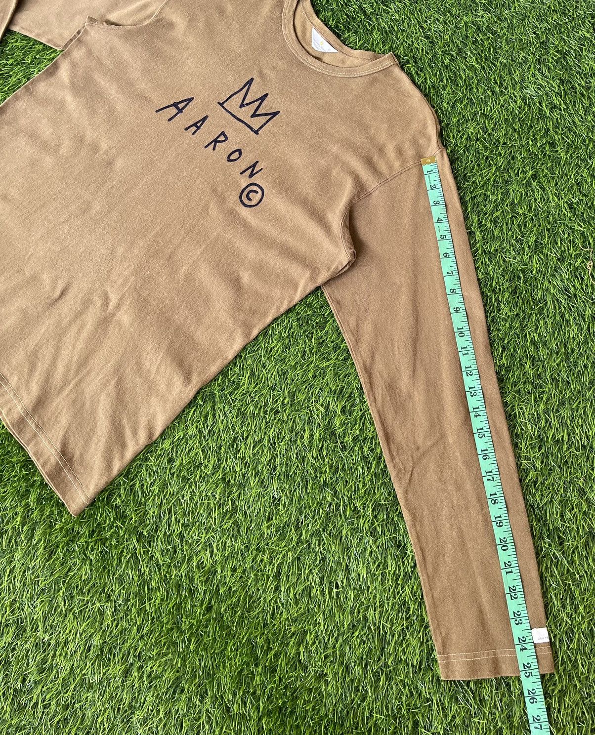 Jean-Michel Basquiat Sun Faded🔥Jean Michel Basquiat🔥Aaron Long Sleeve Tshirt Size US L / EU 52-54 / 3 - 13 Thumbnail