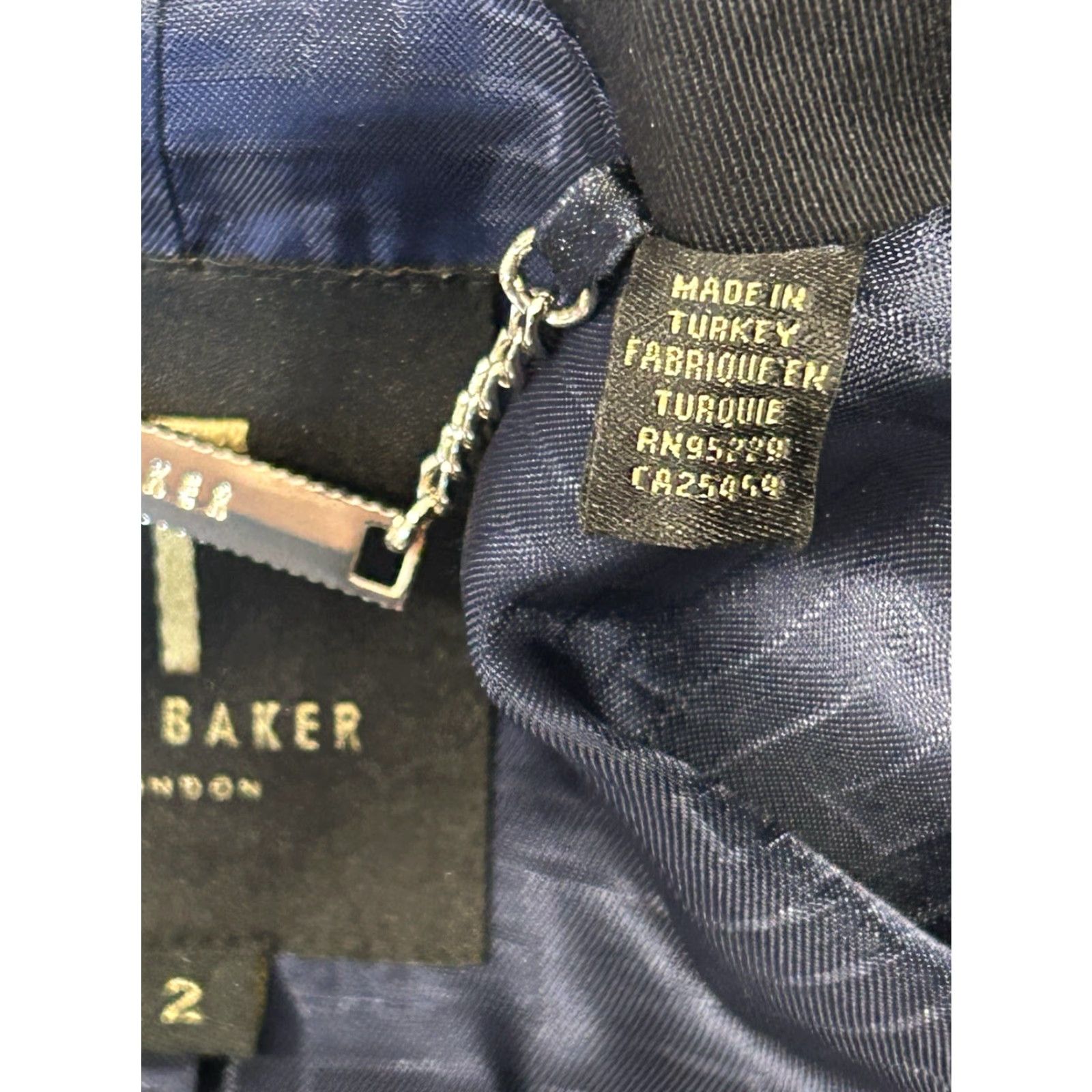 Ted Baker Ted Baker London Lightweight Belted Trench Coat Navy Blue Women’s 2 Coat for Women Trench Coat Vintage No Size XS / US 0-2 / IT 36-38 - 6 Thumbnail