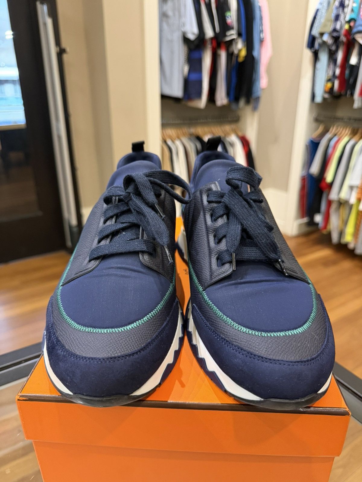 Hermes Hermes Stadium Sneakers -Navy Size US 10 / EU 43 - 5 Thumbnail