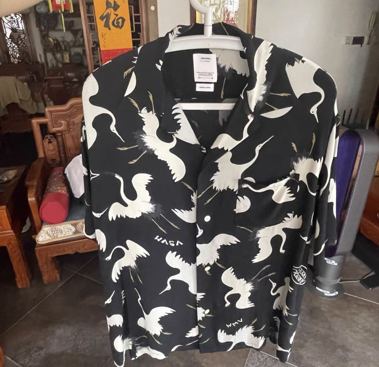 VISVIM 23SS CROSBY SHIRT S/S HIKAKU BLACK