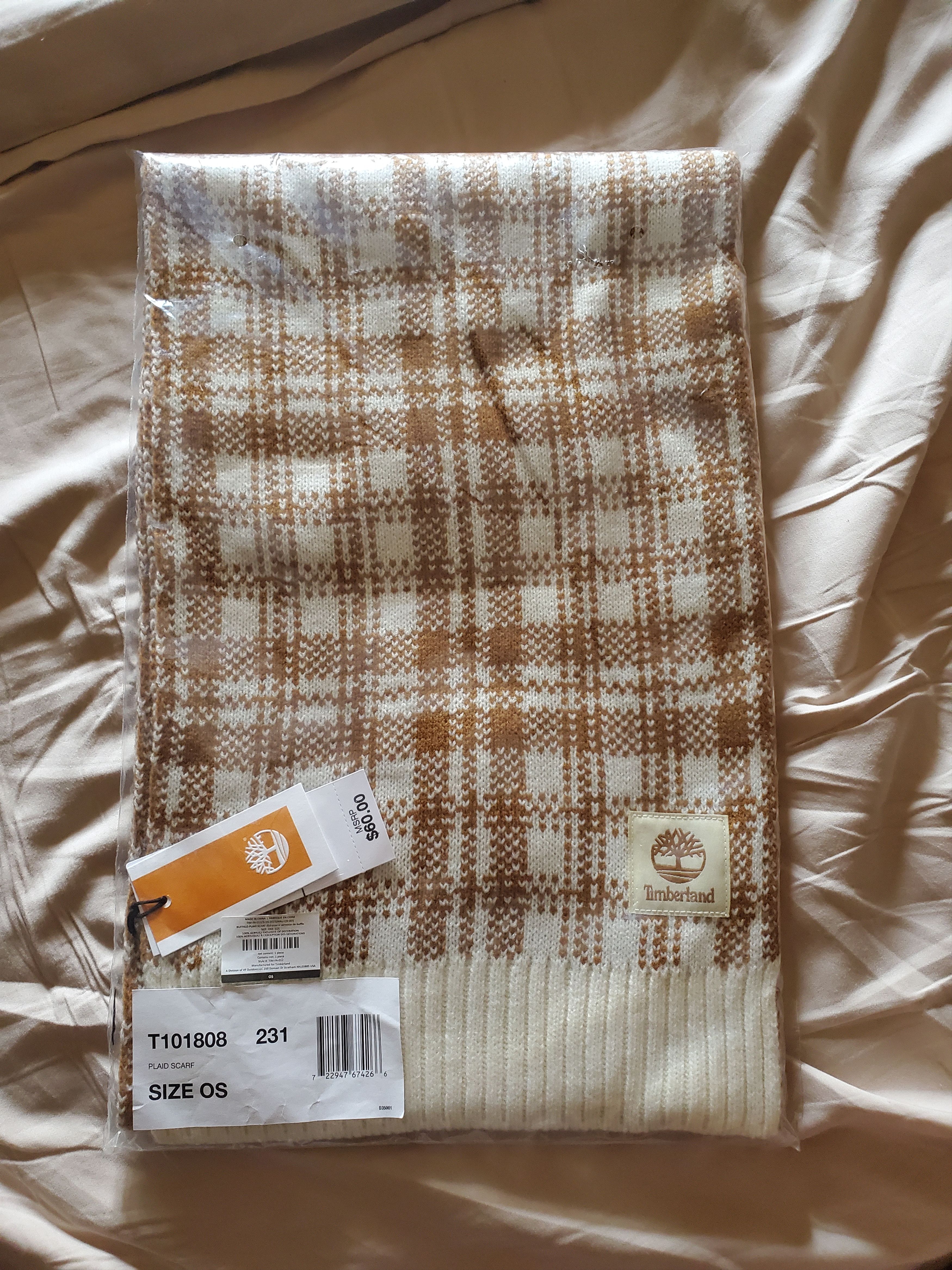 Timberland *NWT* Timberland plaid scarf Size ONE SIZE - 1 Thumbnail