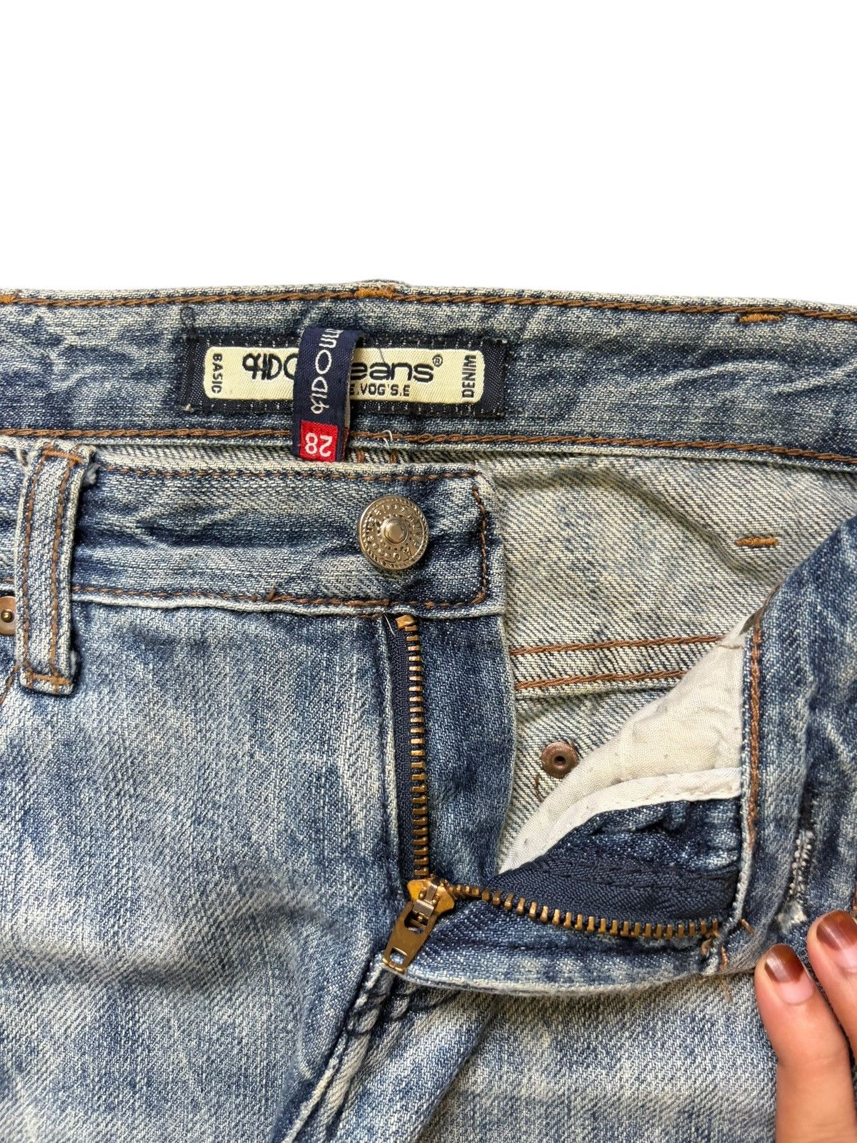 Wrangler Vintage Japanese Brand Mud Wash Distressed Jeans Size 32" / US 10 / IT 46 - 5 Thumbnail
