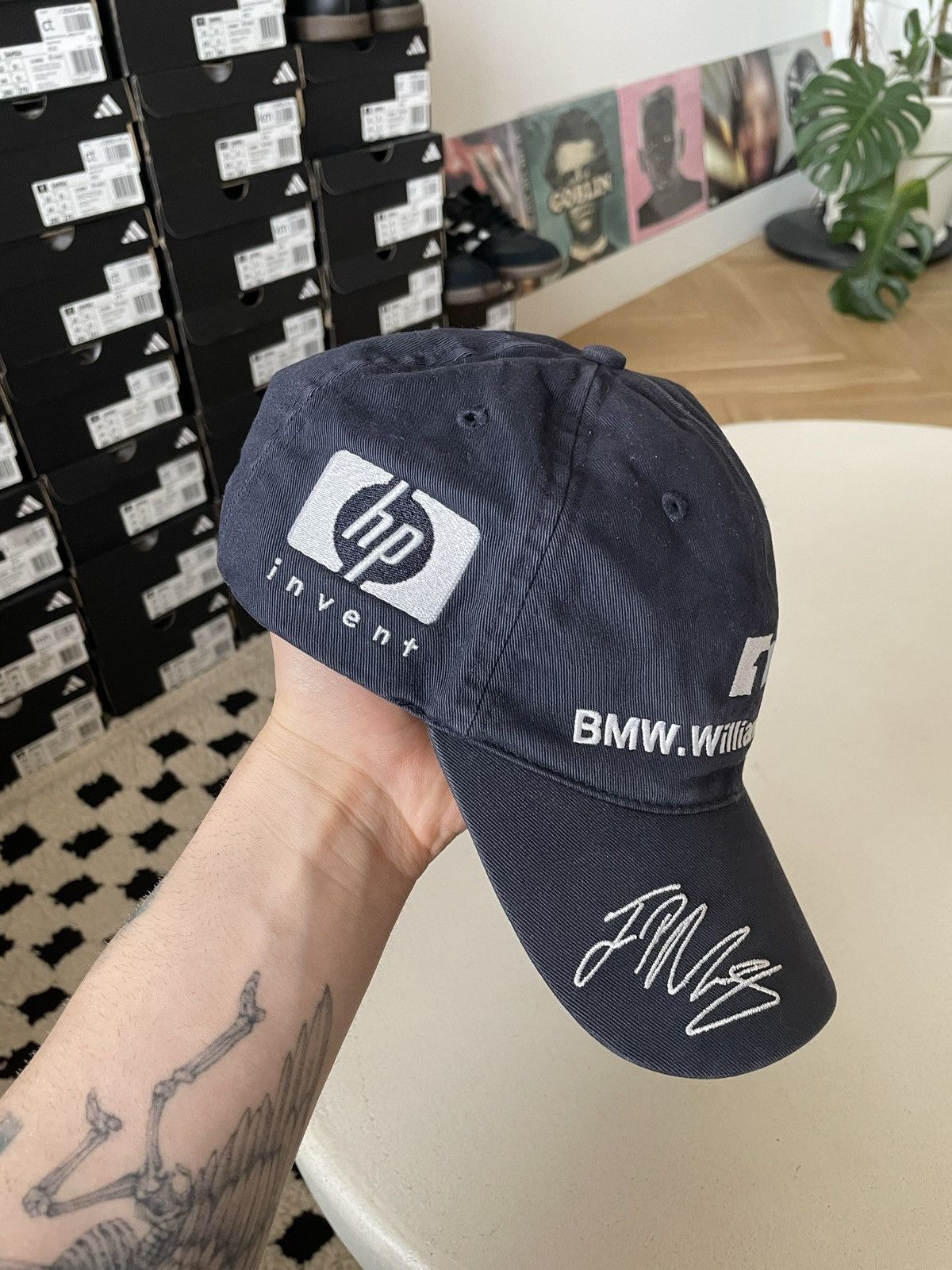 BMW Vintage Y2k BMW Williams Formula 1 Team Cap Hat Racing Rare Size ONE SIZE - 2 Thumbnail