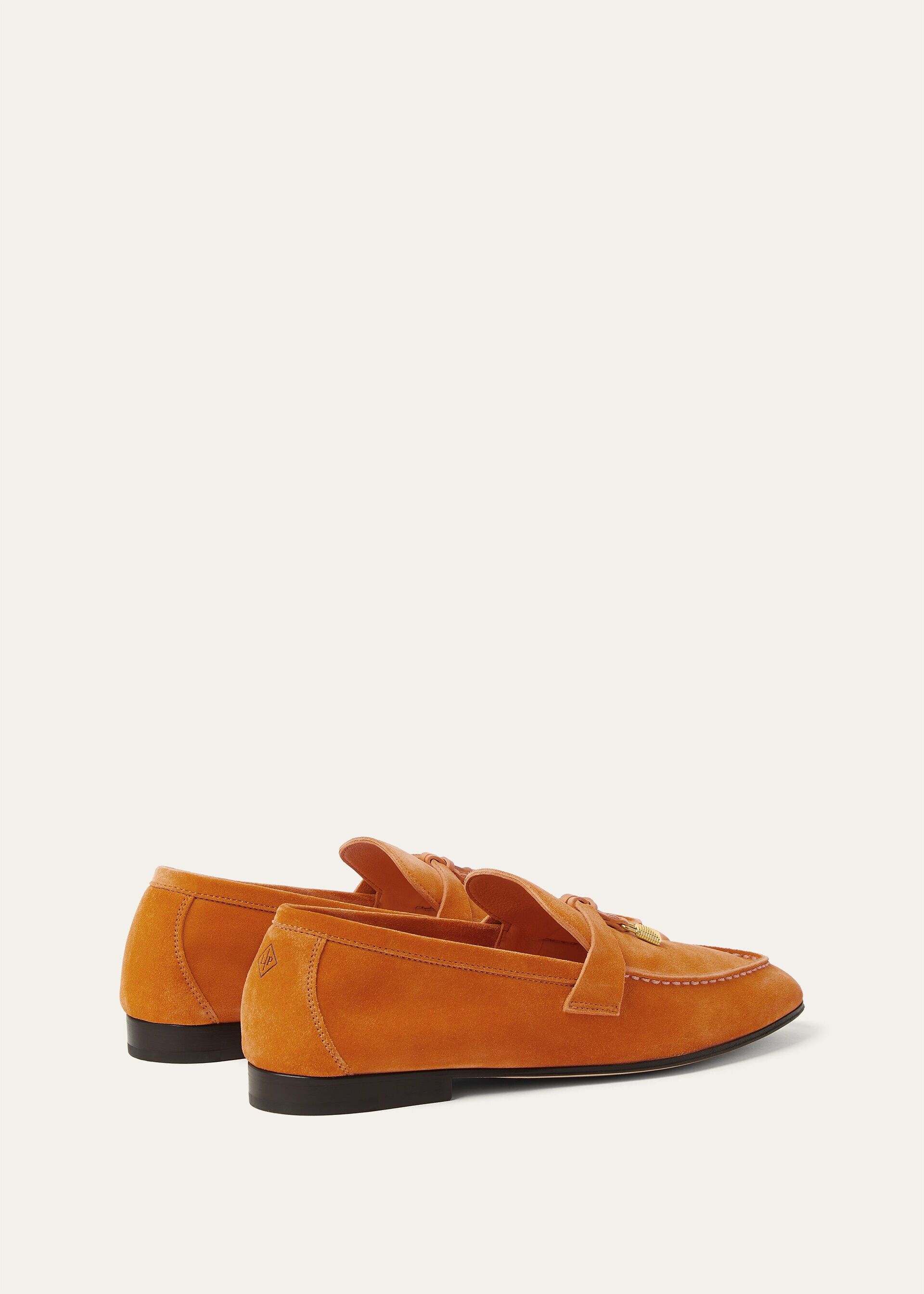 Loro Piana os11x0326 FAQ9903 Joan Loafers in Citrus Orange Size US 10 / IT 40 - 4 Thumbnail