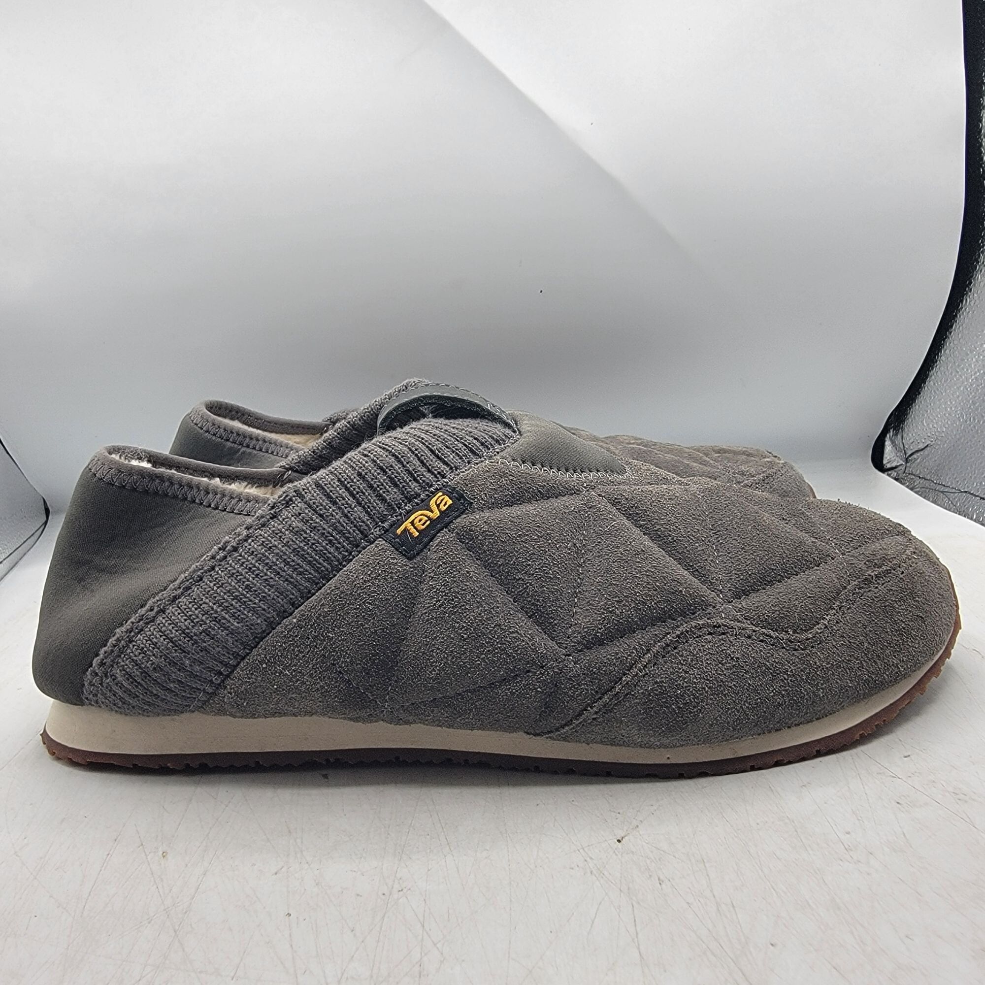 Teva Teva ReEmber Plushed Mens 11 Gray Slipper Shoes Comfort Line Size US 11 / EU 44 - 7 Thumbnail