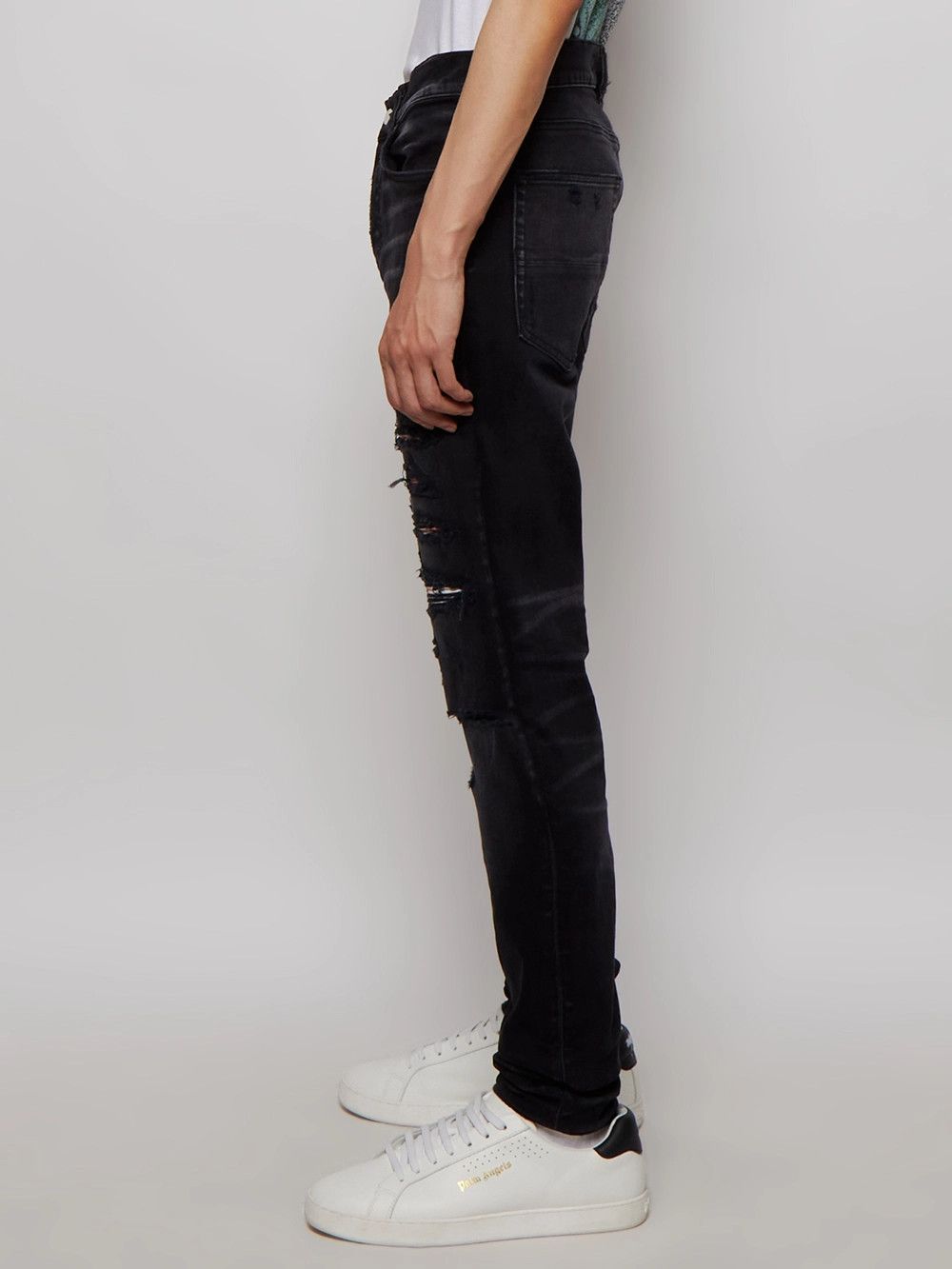 Amiri o1mle0426 Tie Dye Bandana Thrasher Jeans in Aged Black Size US 36 / EU 52 - 3 Thumbnail