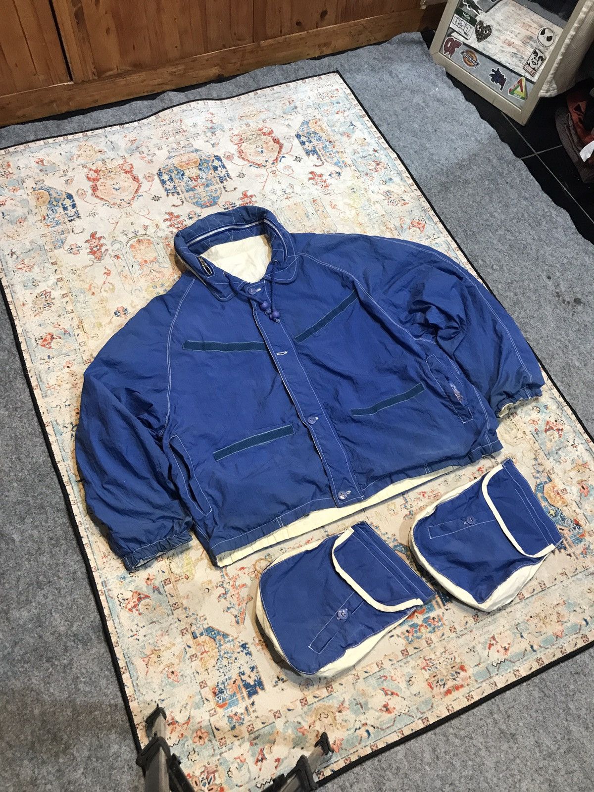 Vintage BOMBERS-VINTAGE-REVISIBEL-BIGPOCKET Size US L / EU 52-54 / 3 - 2 Thumbnail