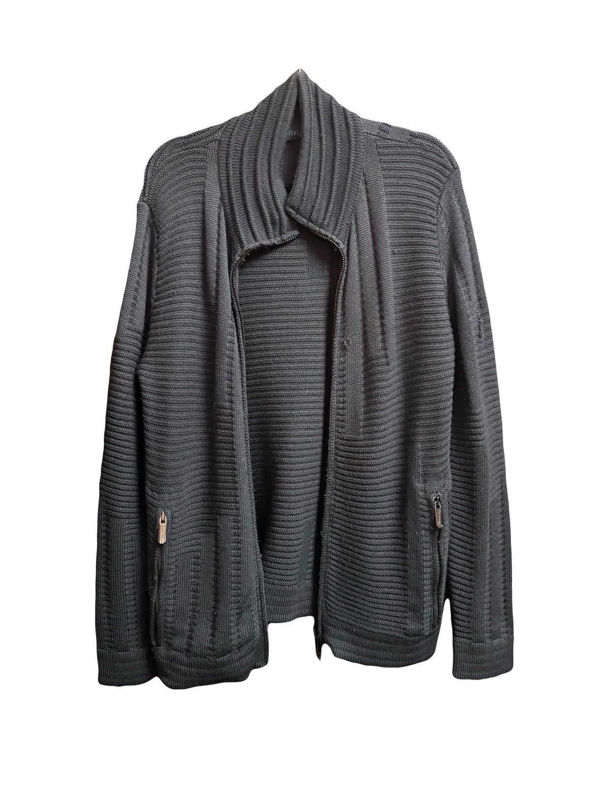 Versace versus versace vintage grey merinos wool sweater L Size US L / EU 52-54 / 3 - 1 Thumbnail