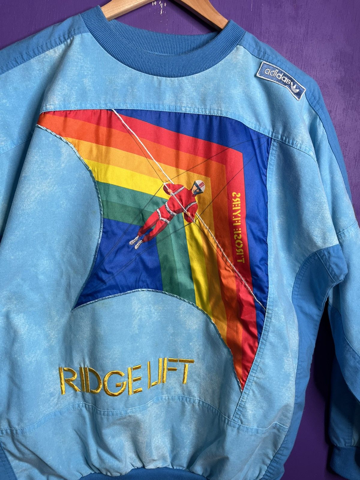 Vintage 80s Adidas ridge lift gliding sweatshirt