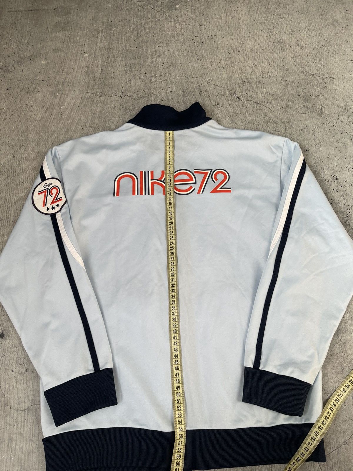 Nike Nike 72 Baby Blue Olympian ZipUp Hoodie Vintage Track Jacket Size US S / EU 44-46 / 1 - 10 Thumbnail