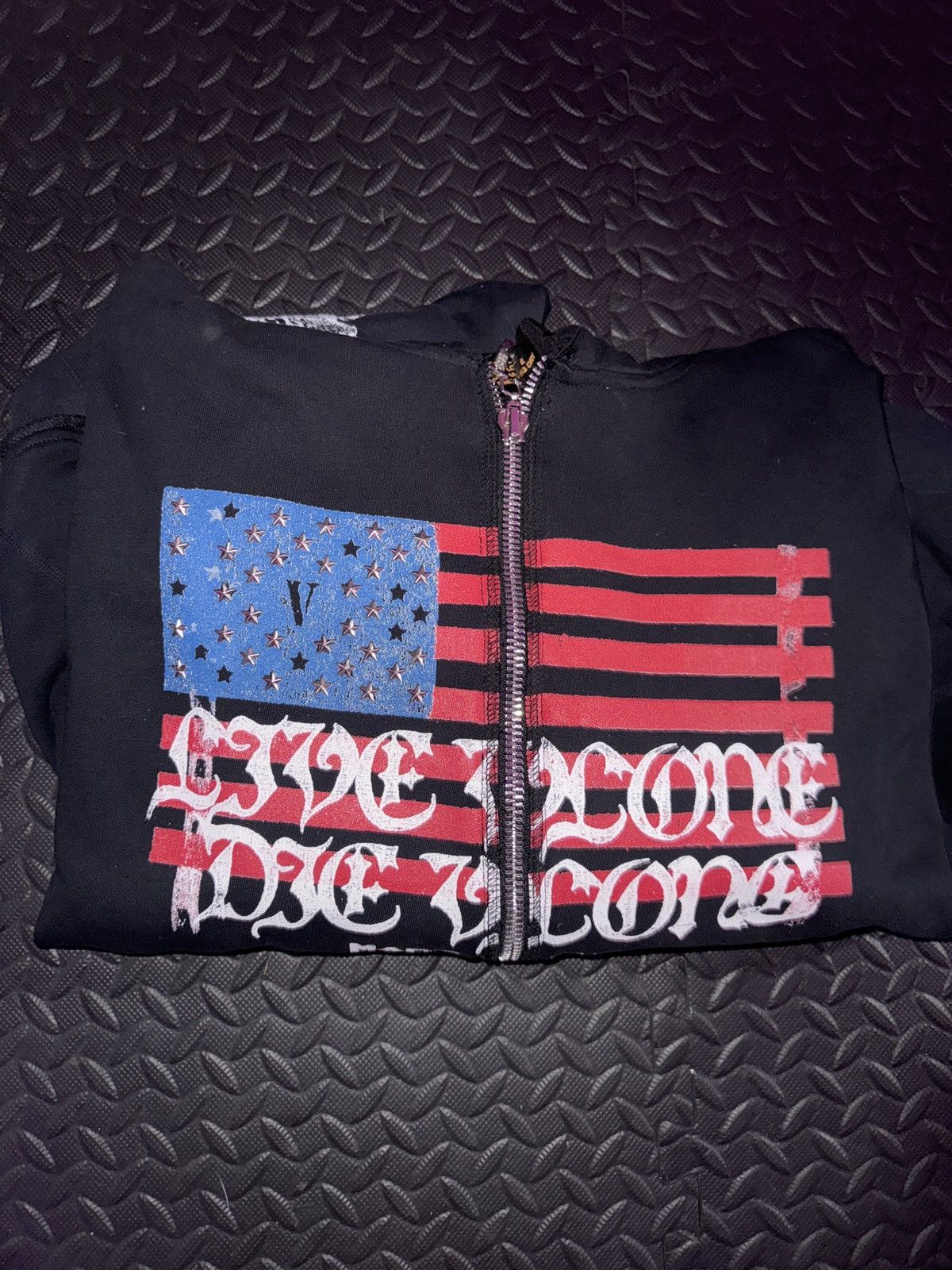 Vlone Vlone Flag Zip Up Hoodie Size US XL / EU 56 / 4 - 8 Thumbnail