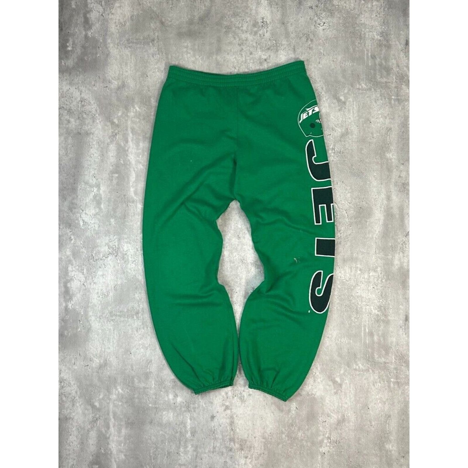NFL Vintage 80s/90s New York Jets NFL Sweat Pants Size Medium Size US 33 - 1 Thumbnail