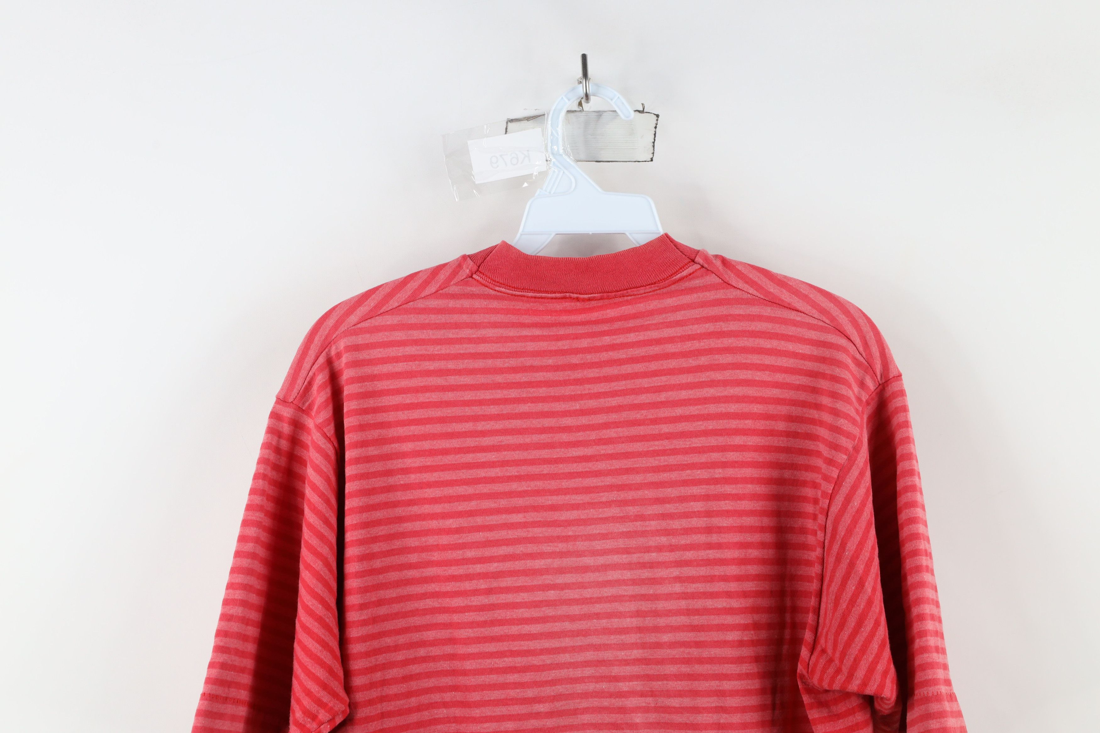 Vintage Vintage 90s Streetwear Blank Striped Short Sleeve T-Shirt Size US M / EU 48-50 / 2 - 9 Thumbnail