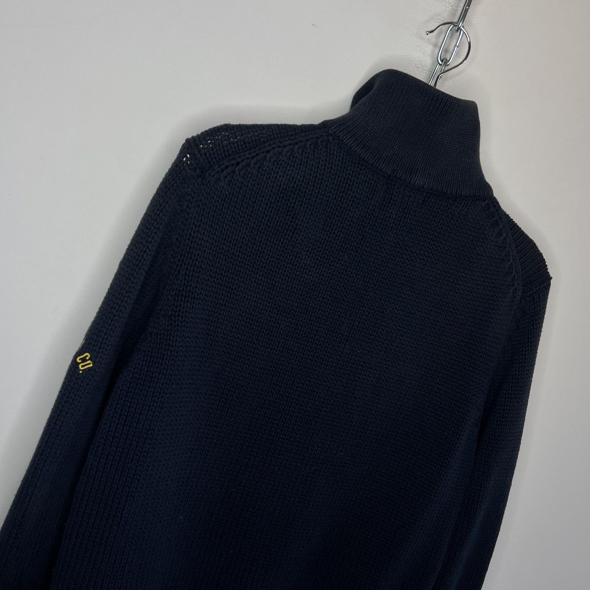 Polo Ralph Lauren × Ralph Lauren × Vintage Vintage Ralph Lauren Chunky Heavy Knit Jacket Zip Jumper Y2K Size US L / EU 52-54 / 3 - 11 Thumbnail