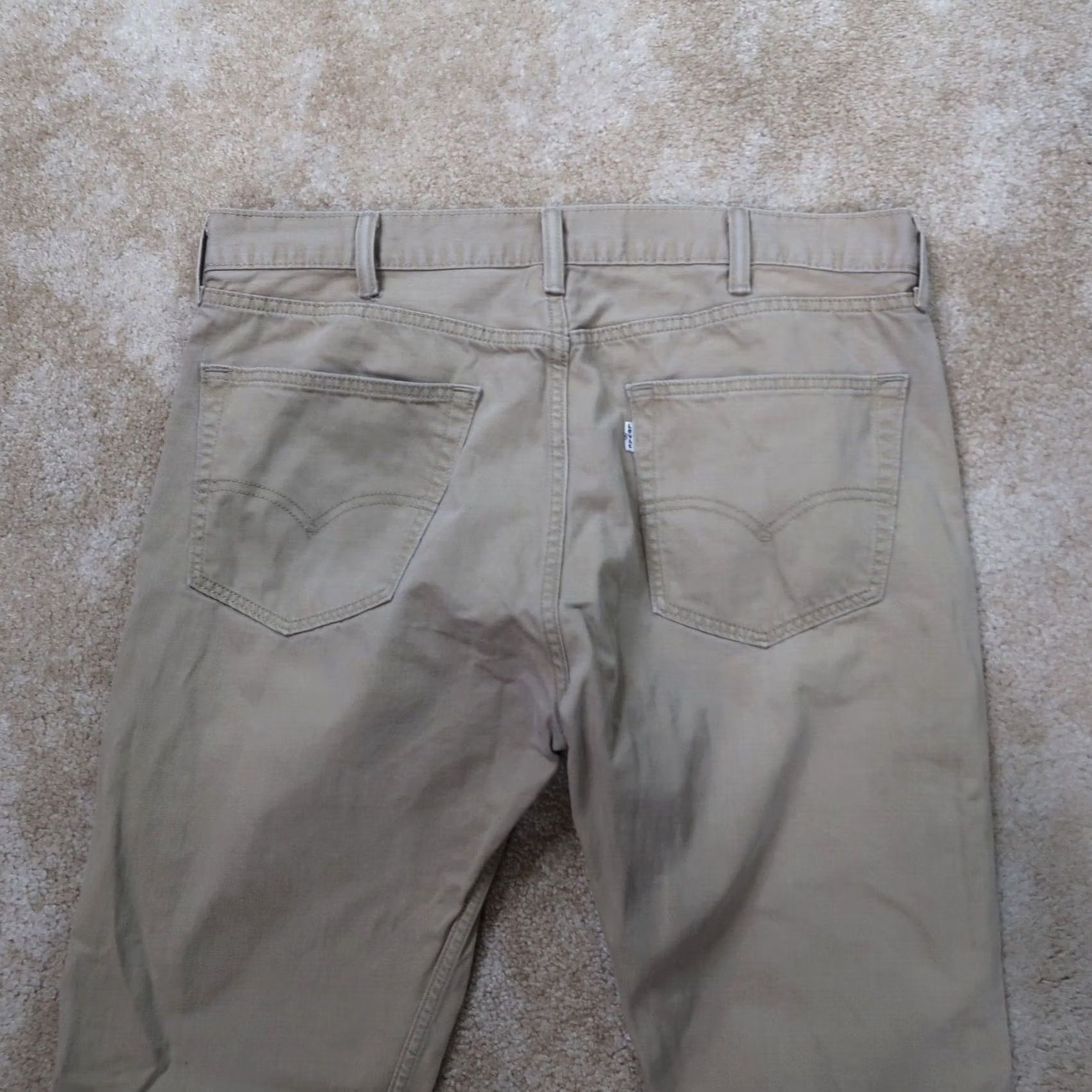 Levi's Levi's 505 Regular Fit Straight Leg Jeans Men 38x32 Beige Denim Size US 38 / EU 54 - 6 Thumbnail