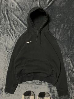 Rare Nike Swoosh Fullprint PO Hoodie, Men's Fashion, Tops & Sets