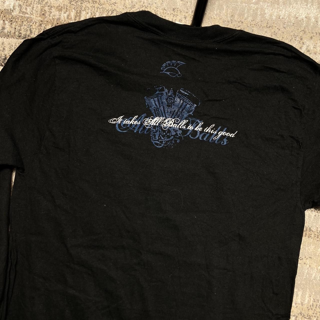 Hanes 2000s “All Balls” Graphic Longsleeve T-Shirt Black S Size US S / EU 44-46 / 1 - 5 Thumbnail