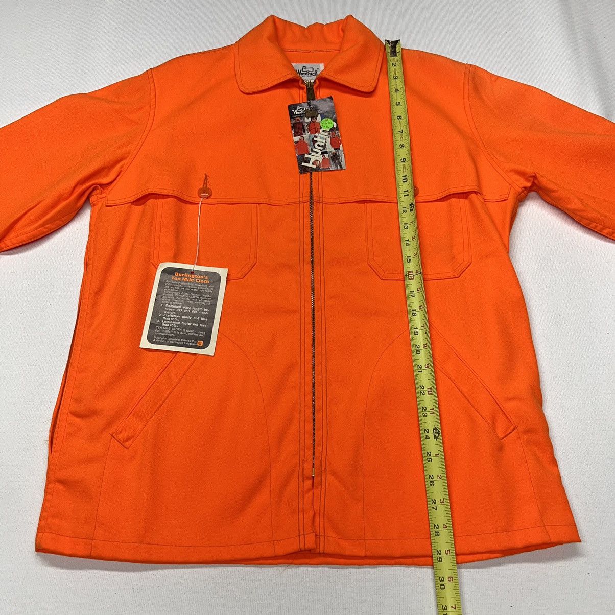Vintage × Woolrich Woolen Mills VTG Woolrich Jacket Orange Blaze Hunting Zip Workwear 90s Size US M / EU 48-50 / 2 - 22 Thumbnail