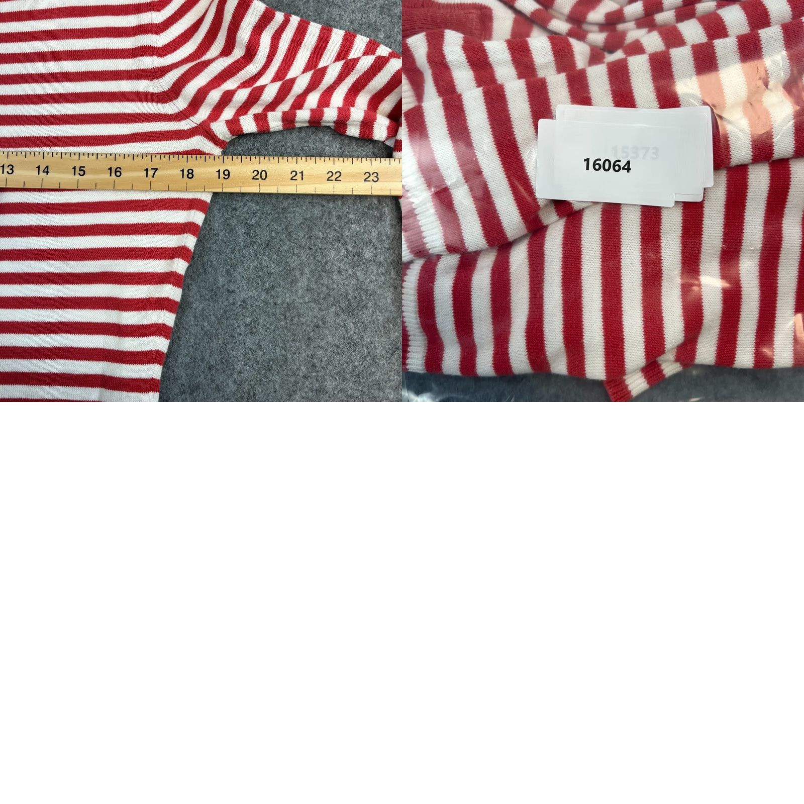 Ralph Lauren Lauren Ralph Lauren Stripe Knit Top Boat Neck Gold Toggle Red White Medium Womens Size M / US 6-8 / IT 42-44 - 8 Thumbnail