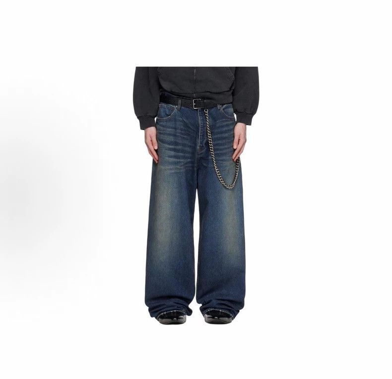 Balenciaga Balenciaga size XXS 25SS Indigo Baggy Button-Up Jeans Size US 26 / EU 42 - 2 Thumbnail