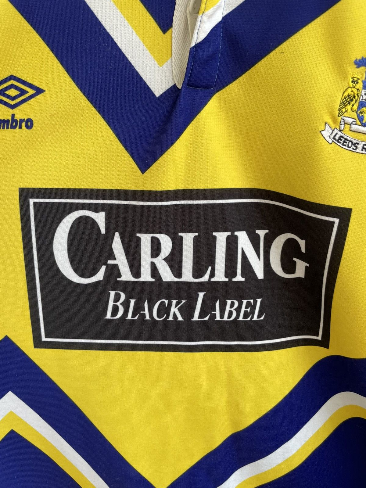 Vintage Leeds Rhinos RLFC 1990 1991 Umbro Rugby Jersey Shirt Size US M / EU 48-50 / 2 - 11 Thumbnail