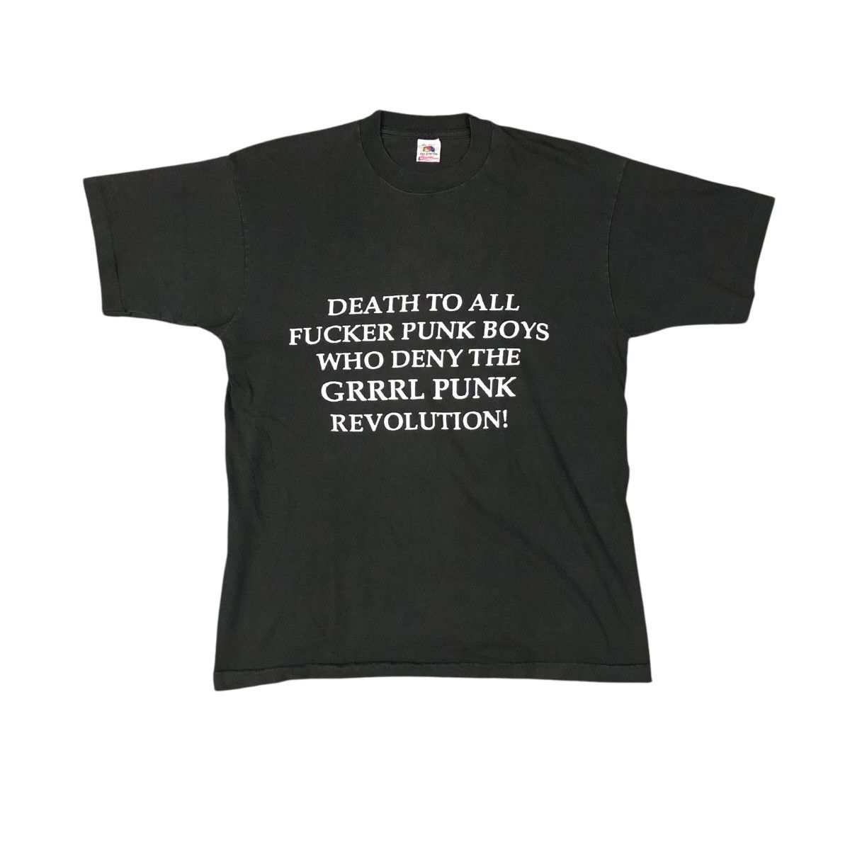 Vintage Vintage 90s Don Rock Riot Grrrl Short Sleeve Shirt Size US L / EU 52-54 / 3 - 2 Thumbnail