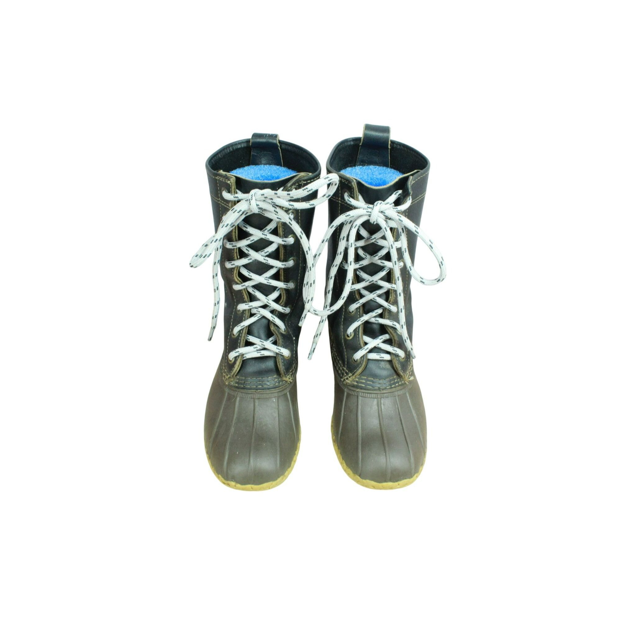 L.L. Bean × Leather LL Bean Women's Lace Up Unlined Mid Calf Duck Boots Size US 6 / IT 36 - 5 Thumbnail