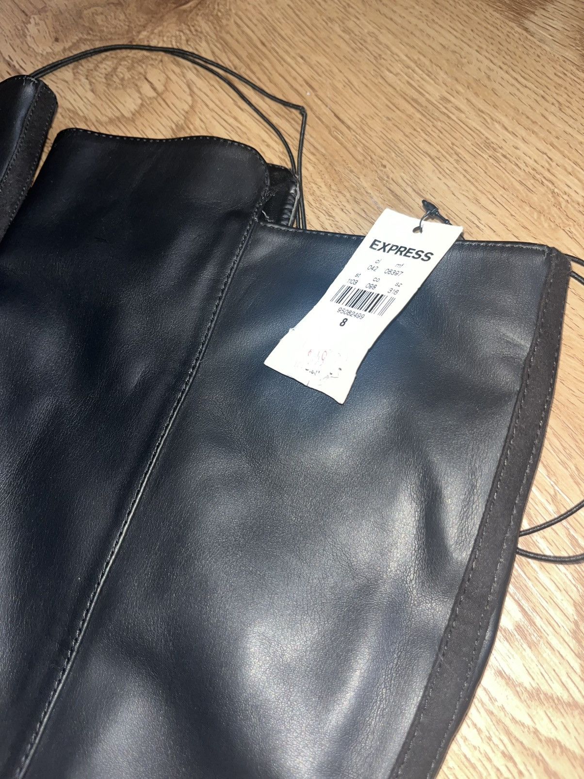 Express Black knee high boots Size US 8 / IT 38 - 2 Thumbnail