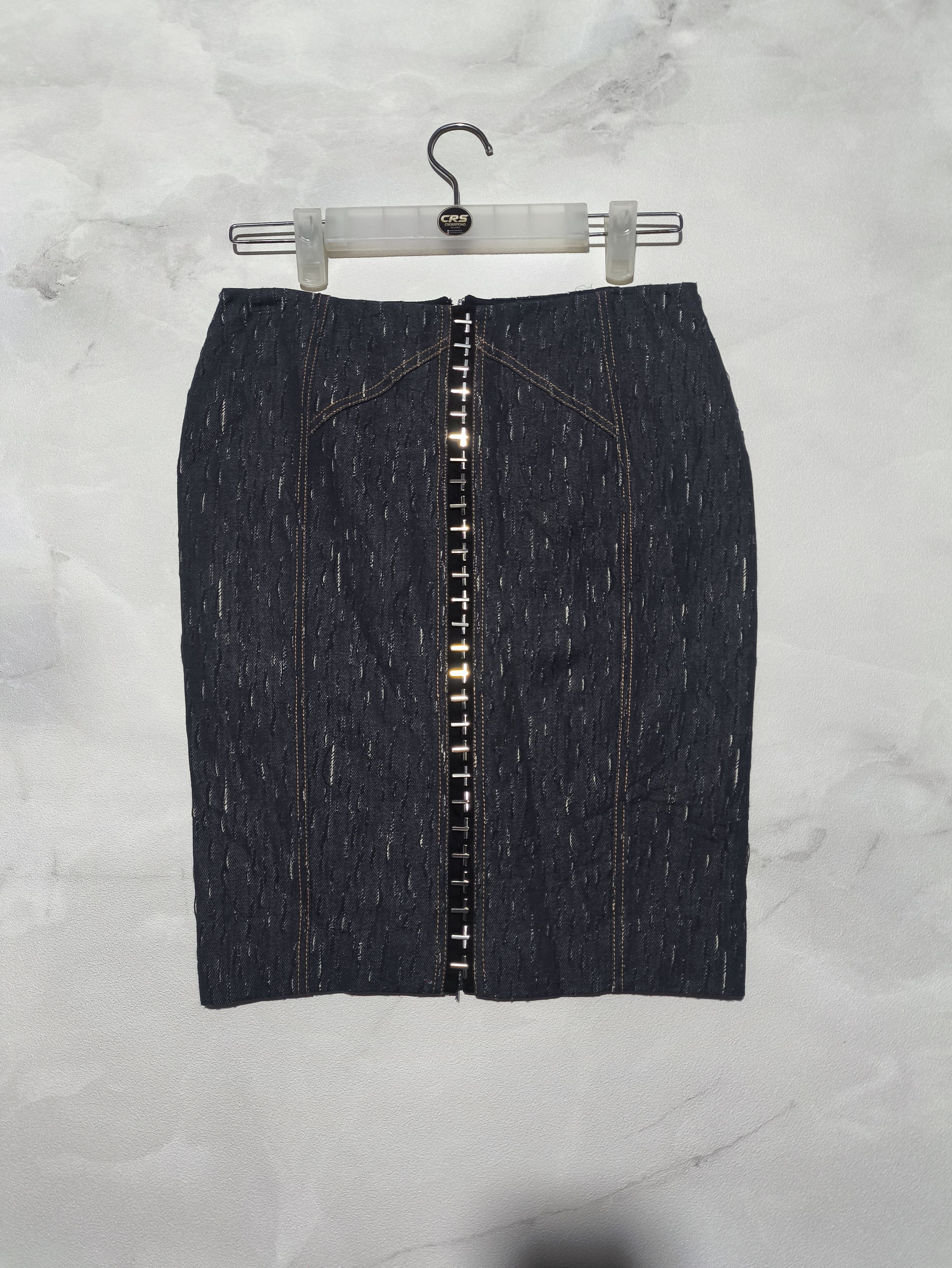 Versace Versace Denim Mini Skirt Size 38" / US 16 / IT 52 - 1 Thumbnail