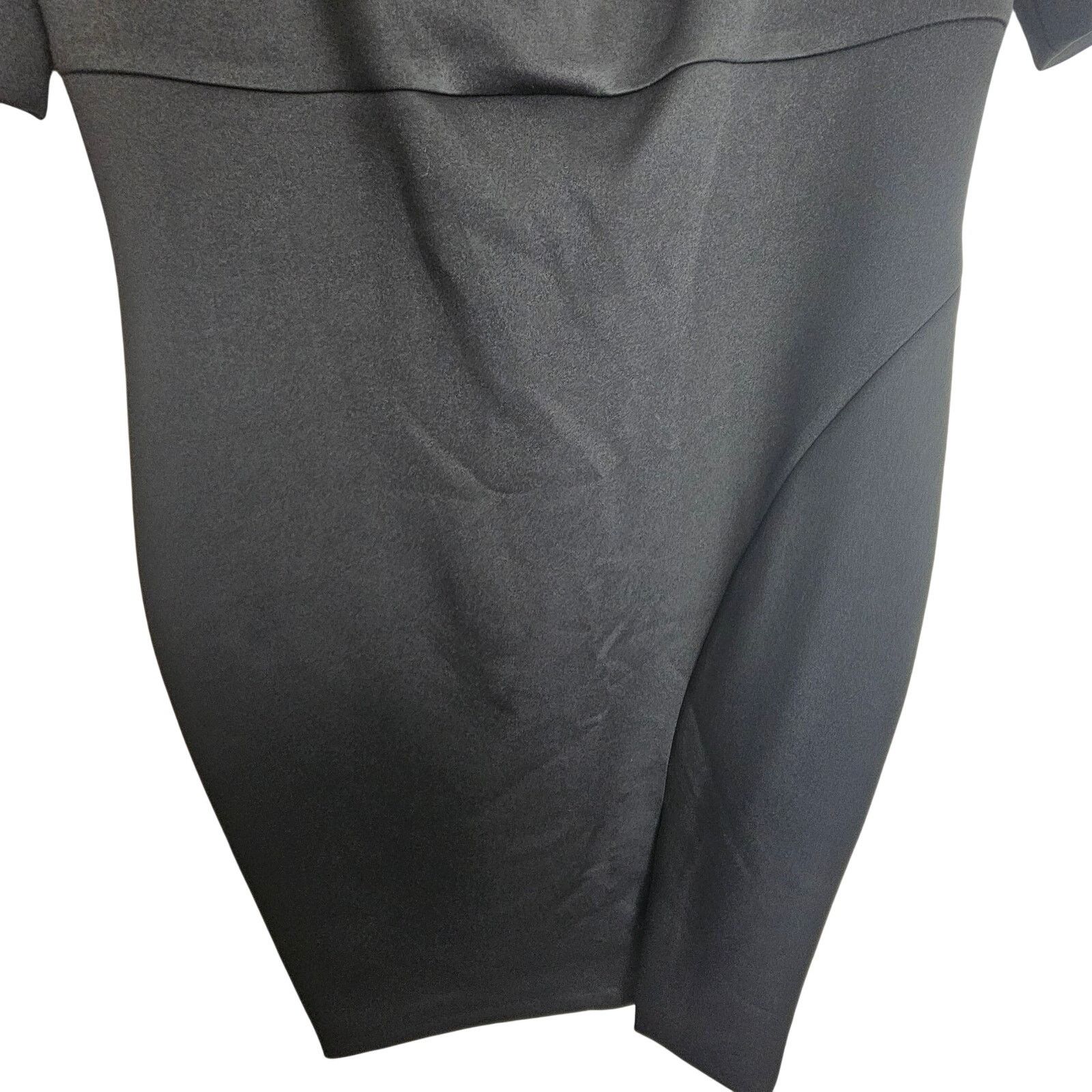 Calvin Klein Calvin Klein Sheath Dress Black Short Sleeve Sweetheart 10 Size L / US 10 / IT 46 - 3 Thumbnail