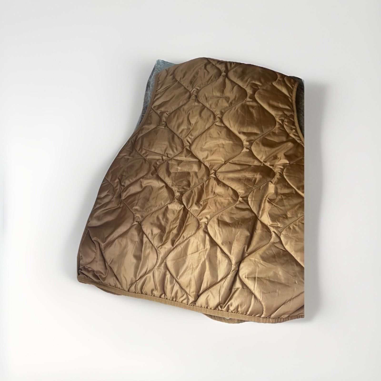 foret forét Quilted Suede-Trim Vest – Caramel Brown, Size M Size US M / EU 48-50 / 2 - 7 Thumbnail
