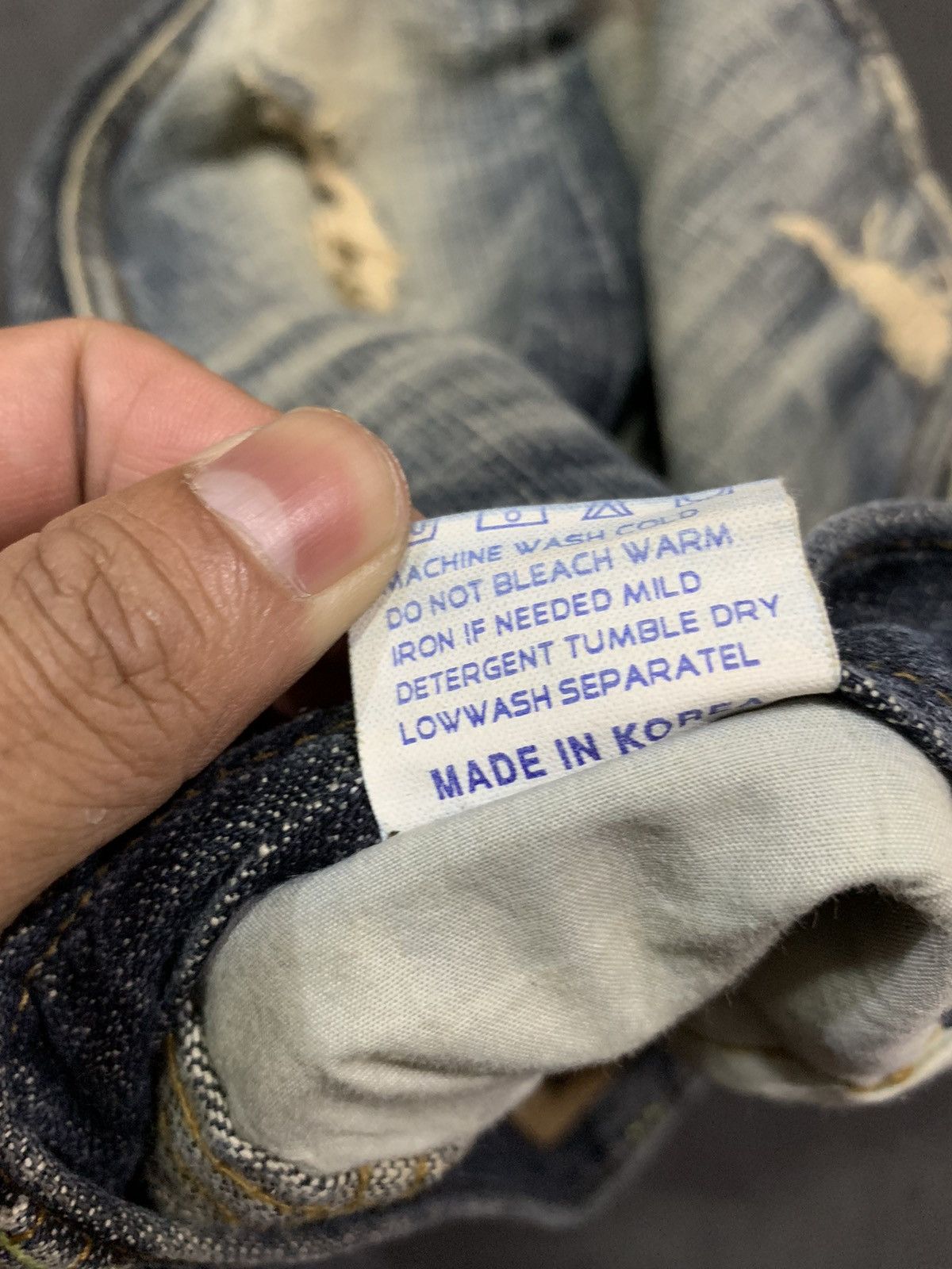 14th Addiction × If Six Was Nine × Le Grande Bleu (L.G.B.) 💸BINDINGOFFER💸G.O.A distressed jeans Size 28" / US 6 / IT 42 - 10 Thumbnail