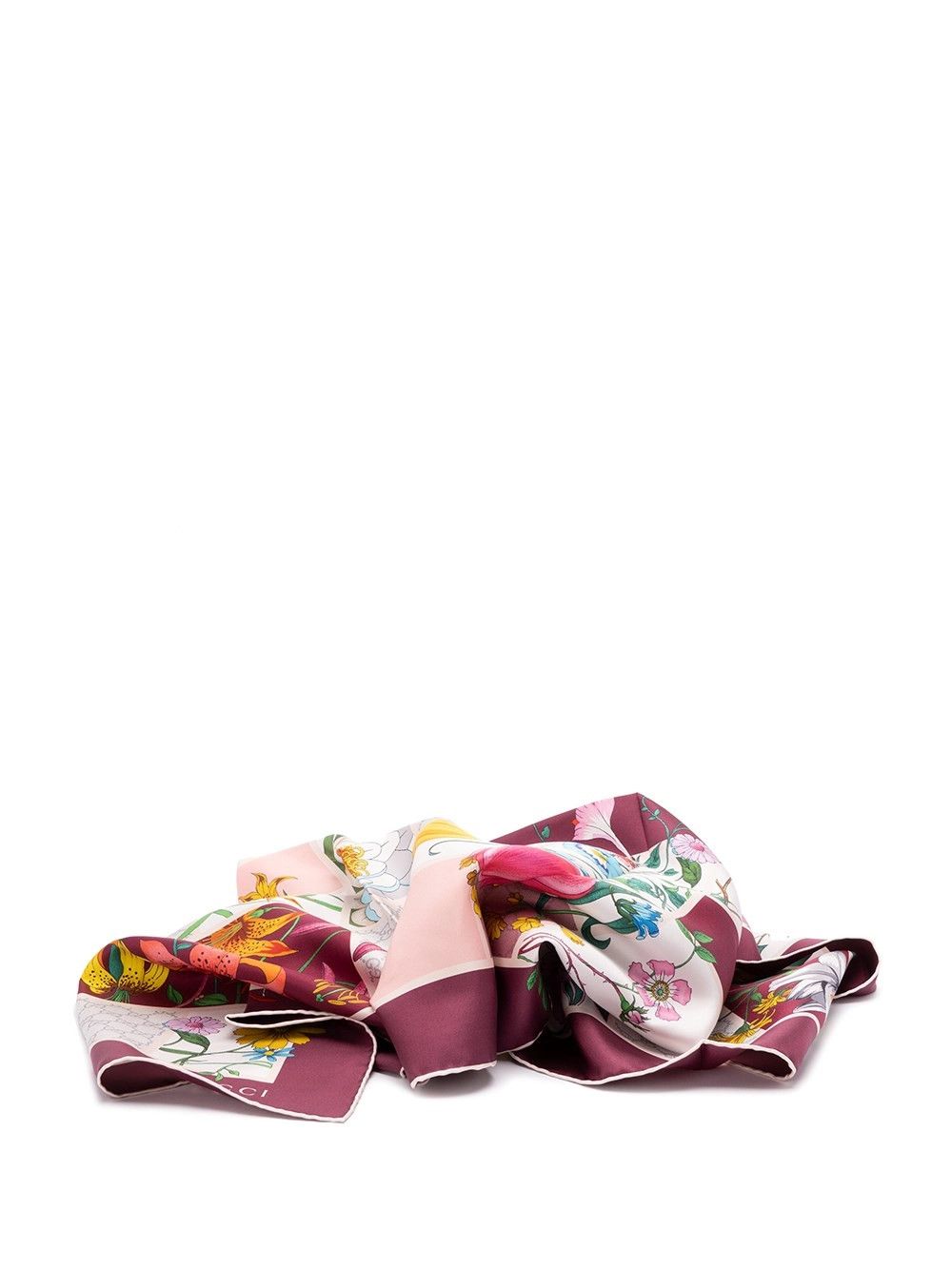 Gucci `Mini Blocks Flora` Foulard Size ONE SIZE - 1 Thumbnail