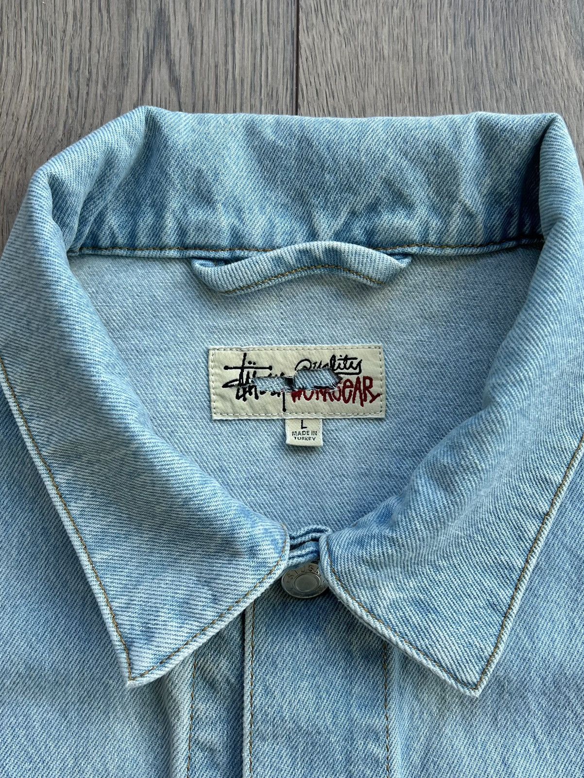 Stussy Stussy Denim Trucker Jacket “Light Wash” Large Size US L / EU 52-54 / 3 - 3 Thumbnail