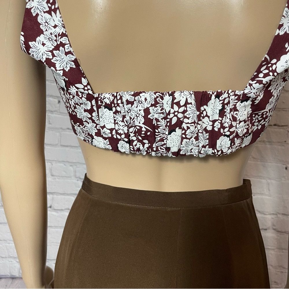 Zara New Zara Floral Cotton Cropped Buckle Top Size S Size S / US 4 / IT 40 - 9 Thumbnail