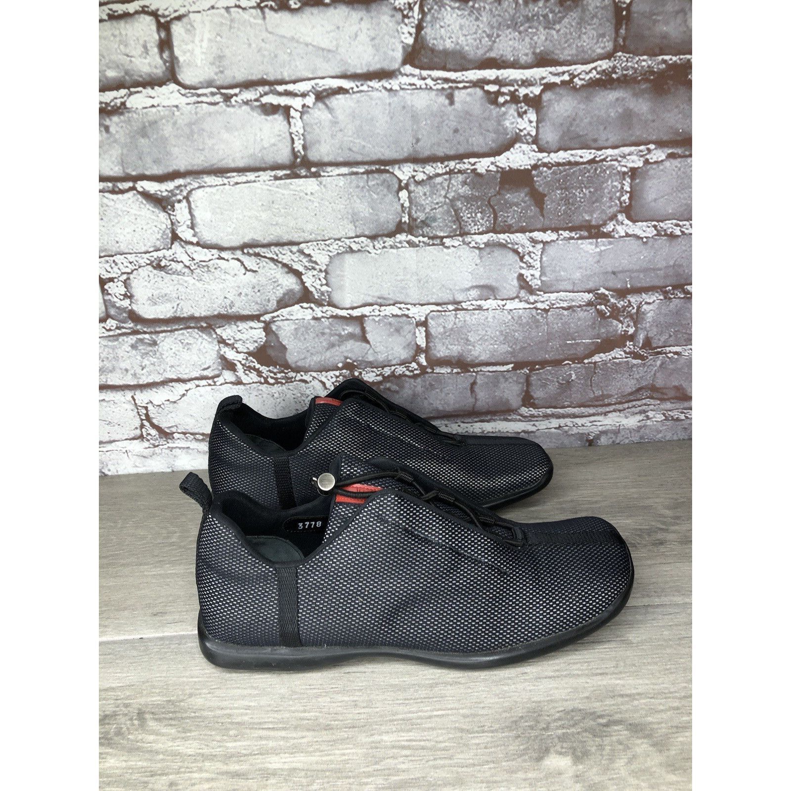Prada Prada Sport Black Mesh Synthetic Drawstring Driving Shoes Wo Size US 8 / IT 38 - 19 Thumbnail