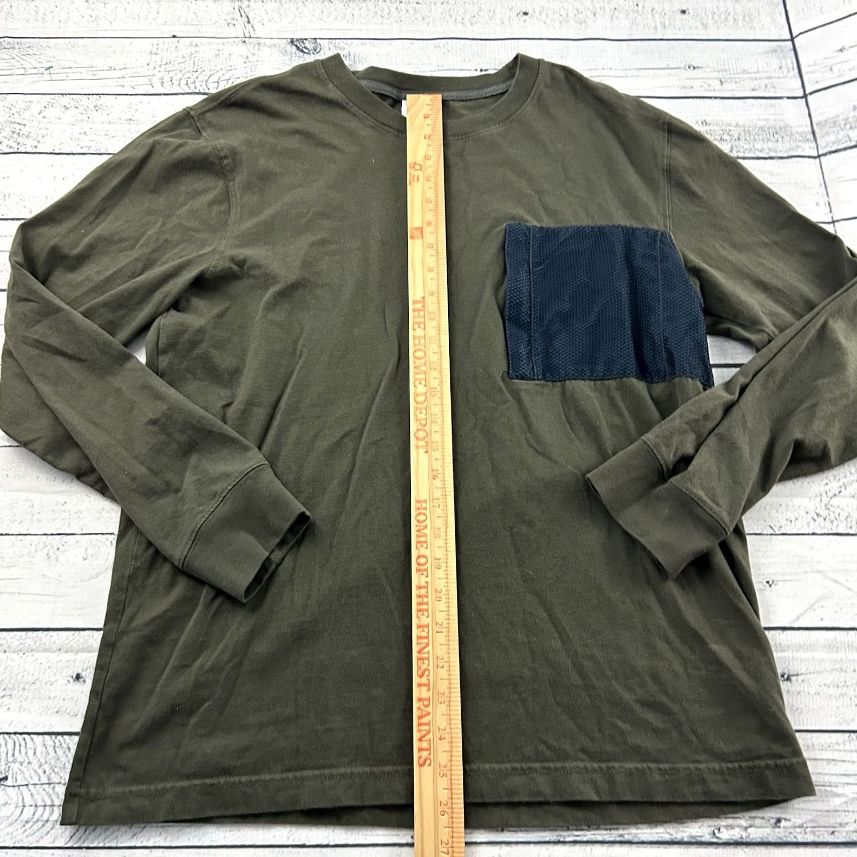 Urban Outfitters Urban Outfitters Long Sleeve T-Shirt Men's M Blue Pocket Shirt Size US M / EU 48-50 / 2 - 4 Thumbnail