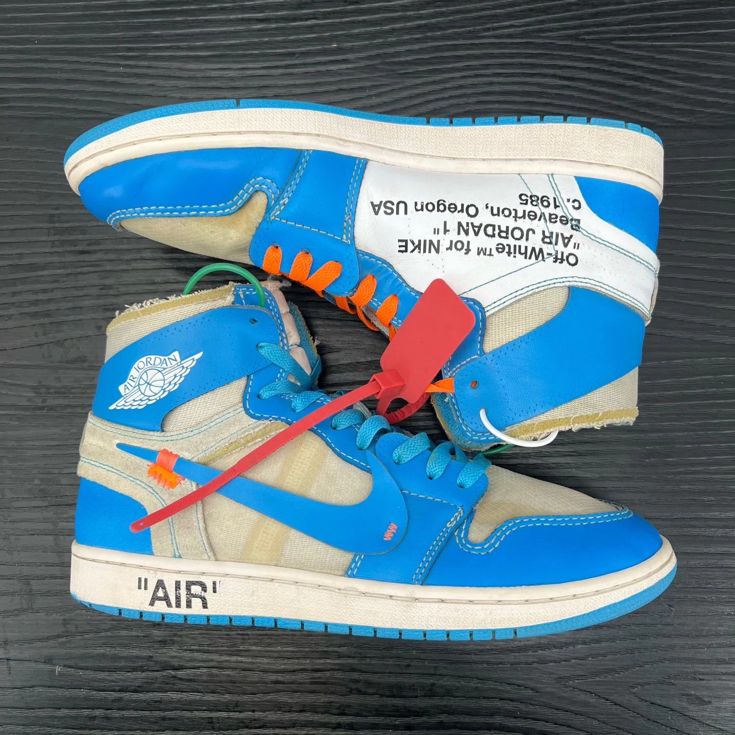 Nike OW AJ Carolina Blue 43 Size US 9.5 / EU 42-43 - 3 Thumbnail