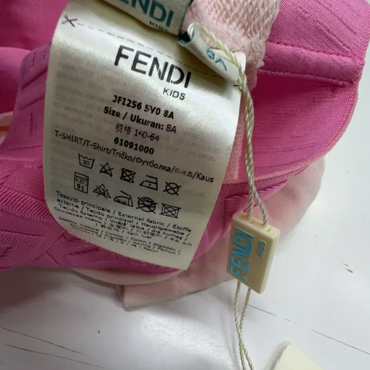 Fendi Fendi Pink Logo Short Sleeve T-Shirt -2508 Size US M / EU 48-50 / 2 - 4 Thumbnail