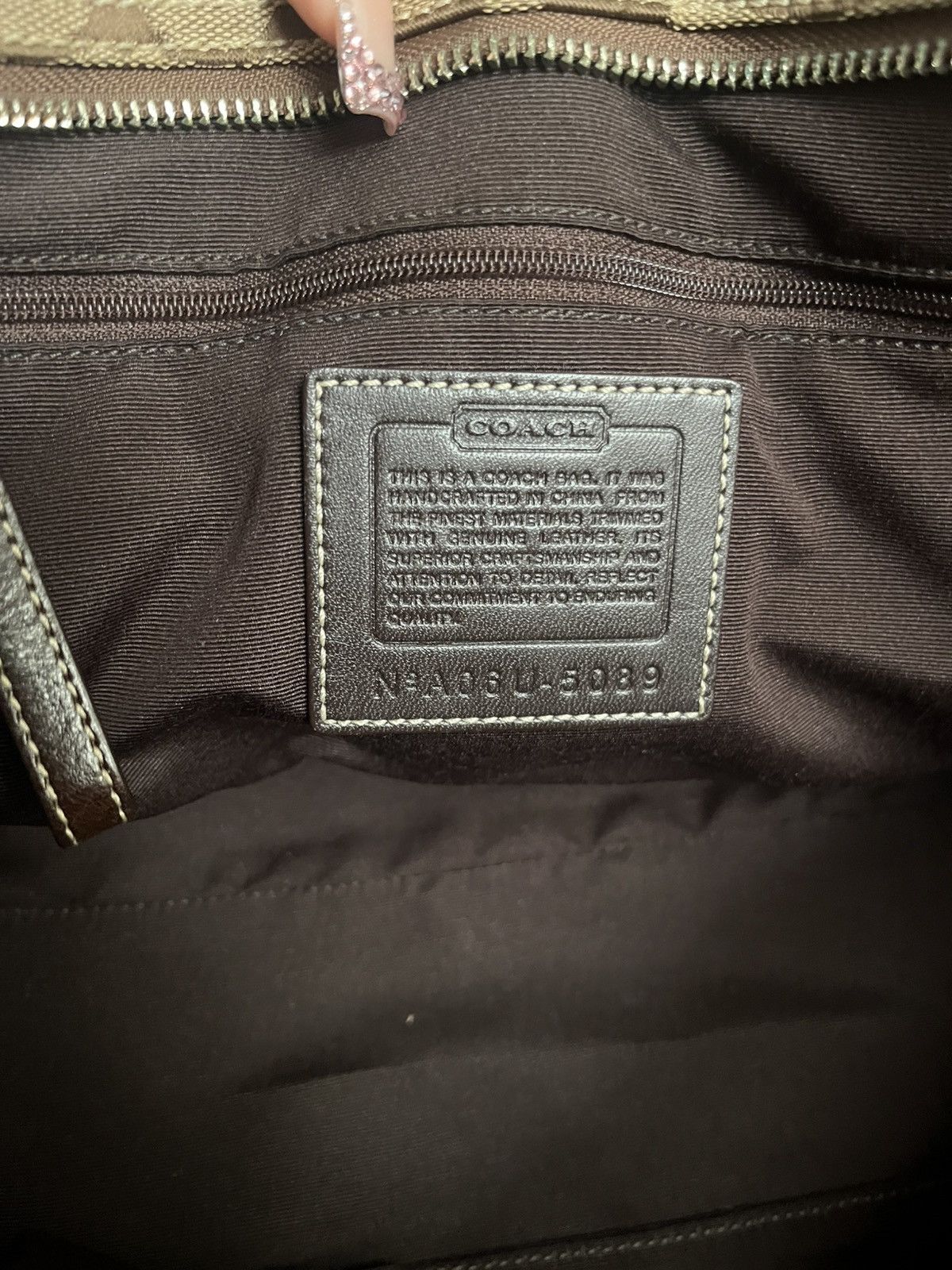 Coach Coach Brown Jacquard Signature Size ONE SIZE - 7 Thumbnail