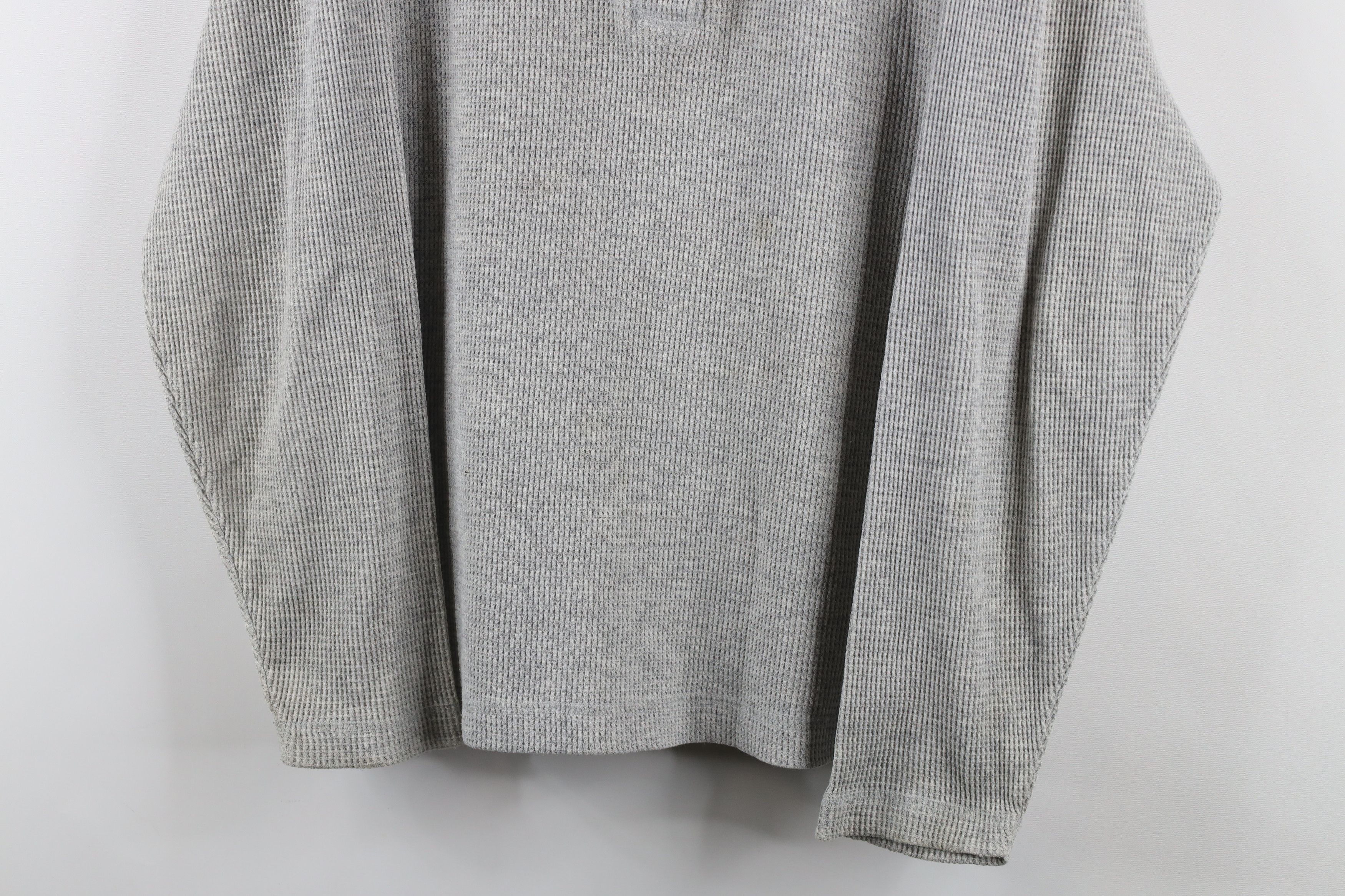 Vintage Vintage 90s Streetwear Thermal Waffle Knit Henley T-Shirt Size L / US 10 / IT 46 - 3 Thumbnail