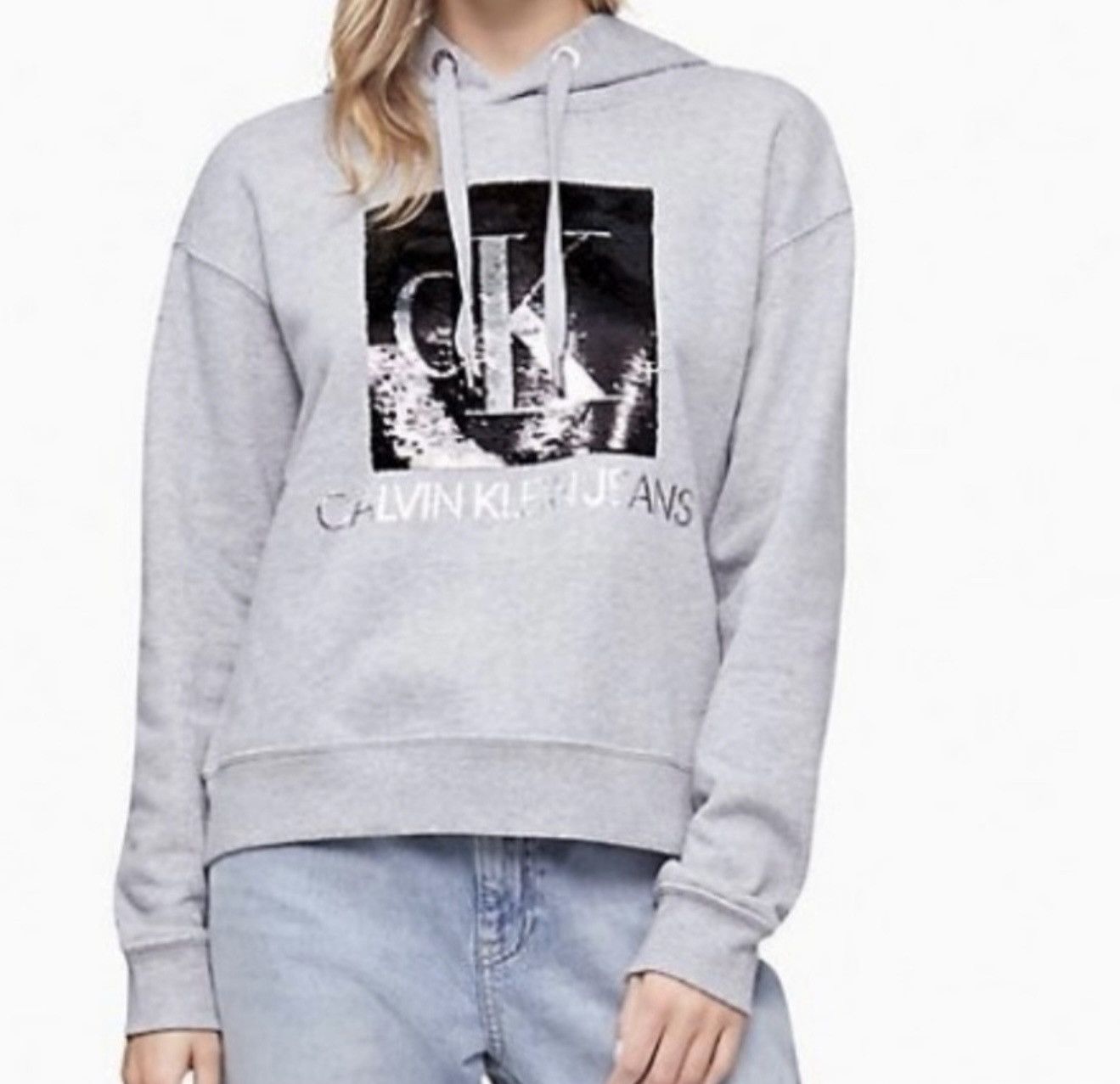 Calvin Klein Calvin Klein Jeans Sequin Logo Sweatshirt changing Sequins Size L / US 10 / IT 46 - 1 Thumbnail
