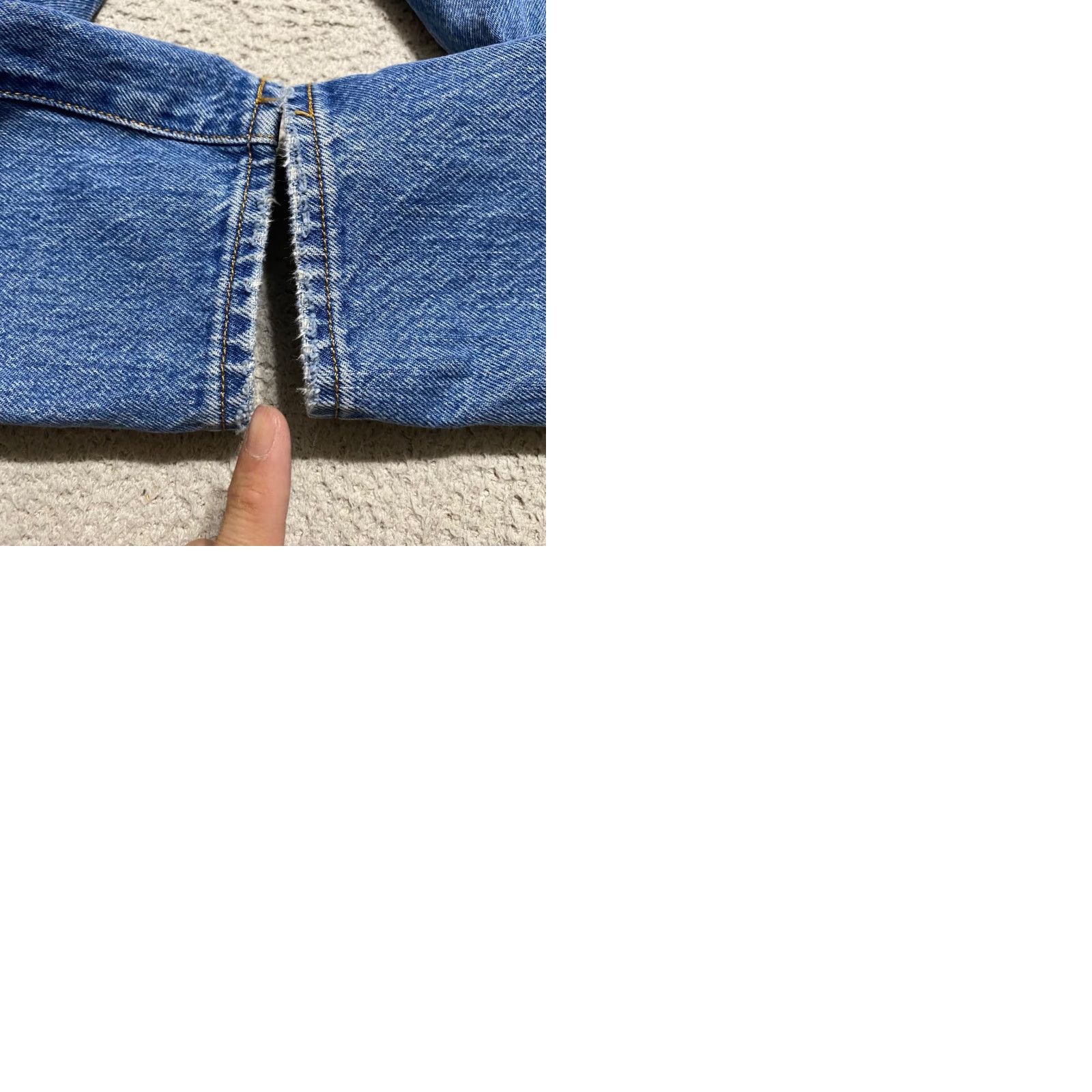 Levi's Levi's Womens 25 Jeans Blue Denim Wedgie Straight Button Fly Distressed Premium Size 42" / US 20 - 10 Thumbnail
