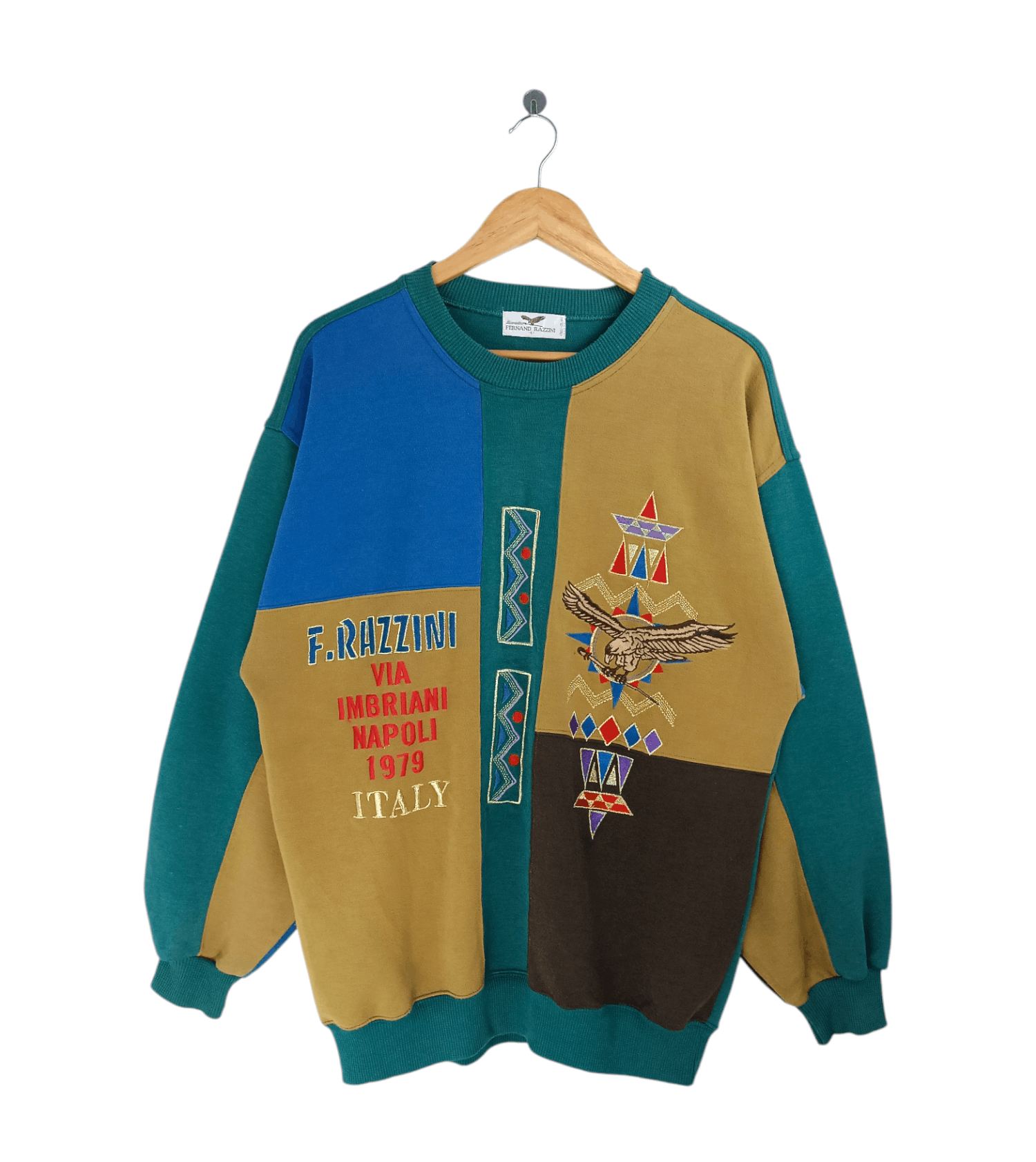 Vintage VINTAGE 90'S FERNAND RAZZINI NAPOLI ITALY SWEATER VERY RARE Size US L / EU 52-54 / 3 - 1 Thumbnail