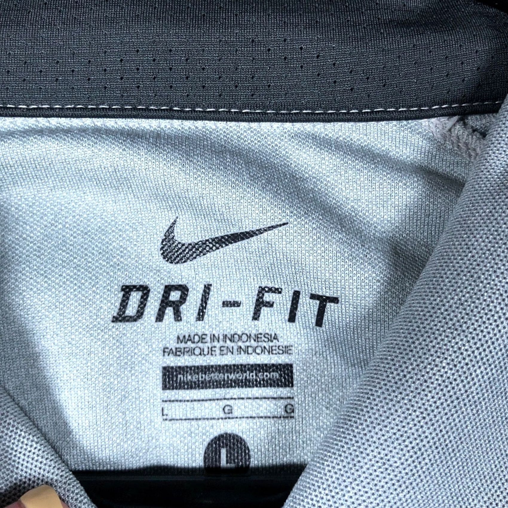 Nike Nike Mens Polo Shirt Gray Dri Fit Short Sleeve Large L Size US L / EU 52-54 / 3 - 6 Thumbnail