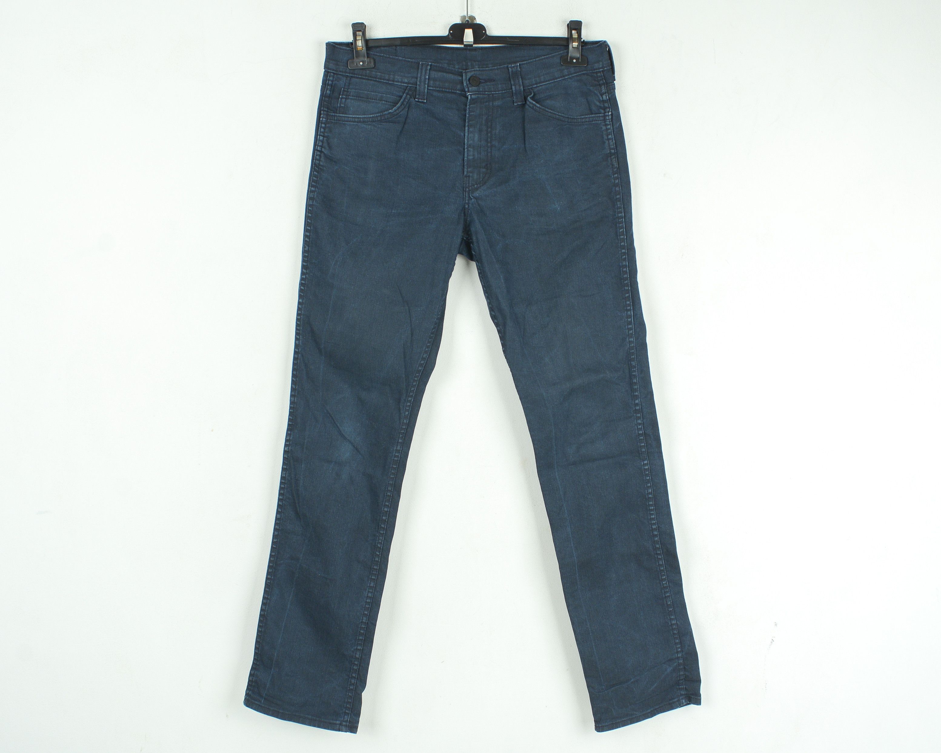 Levi's 511 W33 L34 Jeans Denim Pants Trousers Slim Zip Navy Blue Size US 33 - 1 Thumbnail