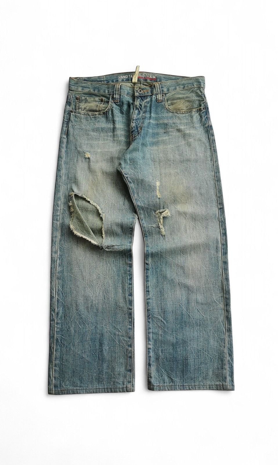 Kapital Free Gate Ripped Mud Wash Jeans Size US 34 / EU 50 - 6 Thumbnail